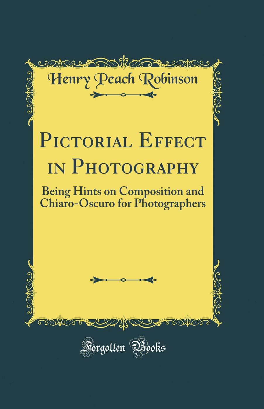Pictorial Effect in Photography